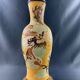 Very large dragon lamp on a yellow background in well-fired Vietnamese stoneware.