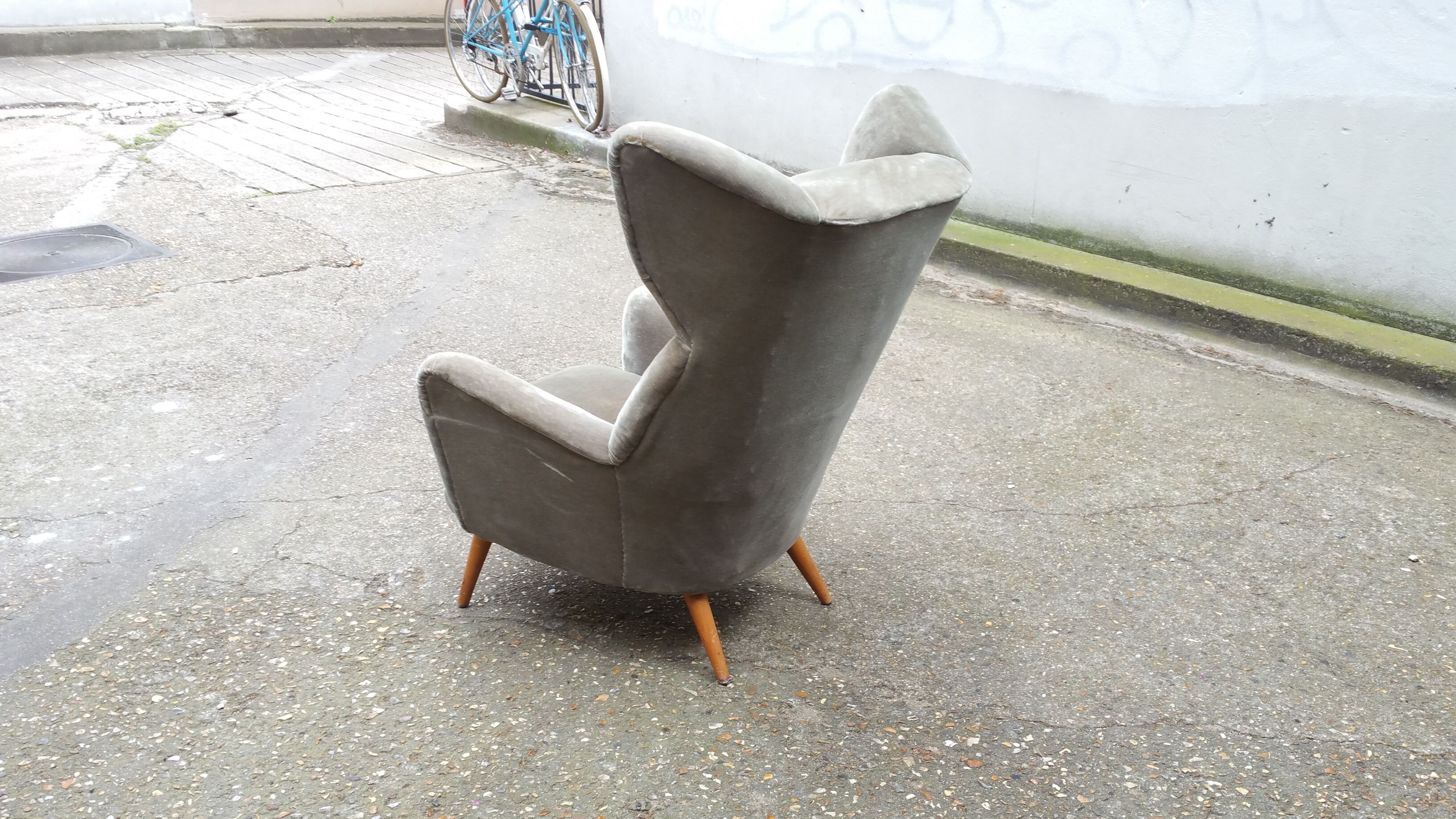 Exceptional Chair has ears Wingback chair years 50
