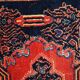 Paire de tapis antiques faits main Senneh persans 52cm x 80cm (1900s)