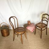 Set of 5 chairs Bistro cannate early twentieth