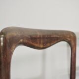 Set of 4 beech wood chairs from the 1950s