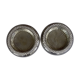 2 dessous de verre bouteille métal argenté
