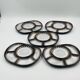 Set of 5 compartmentalised plates by Steuler attributed to Cari Zalloni.