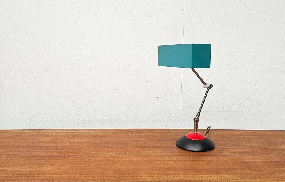 Lampe de table minimaliste de l'ère spatiale allemande du milieu du siècle par Hoffmeister Leuchten, années 1960
