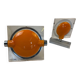 Pair of orange Keplero wall lights