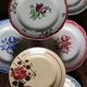 6 mismatched dinner plates