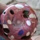 Speckled blown vase by Briot