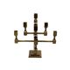 Modern solid brass candelabra, Lars Bergsten, Gusum Sweden 1990
