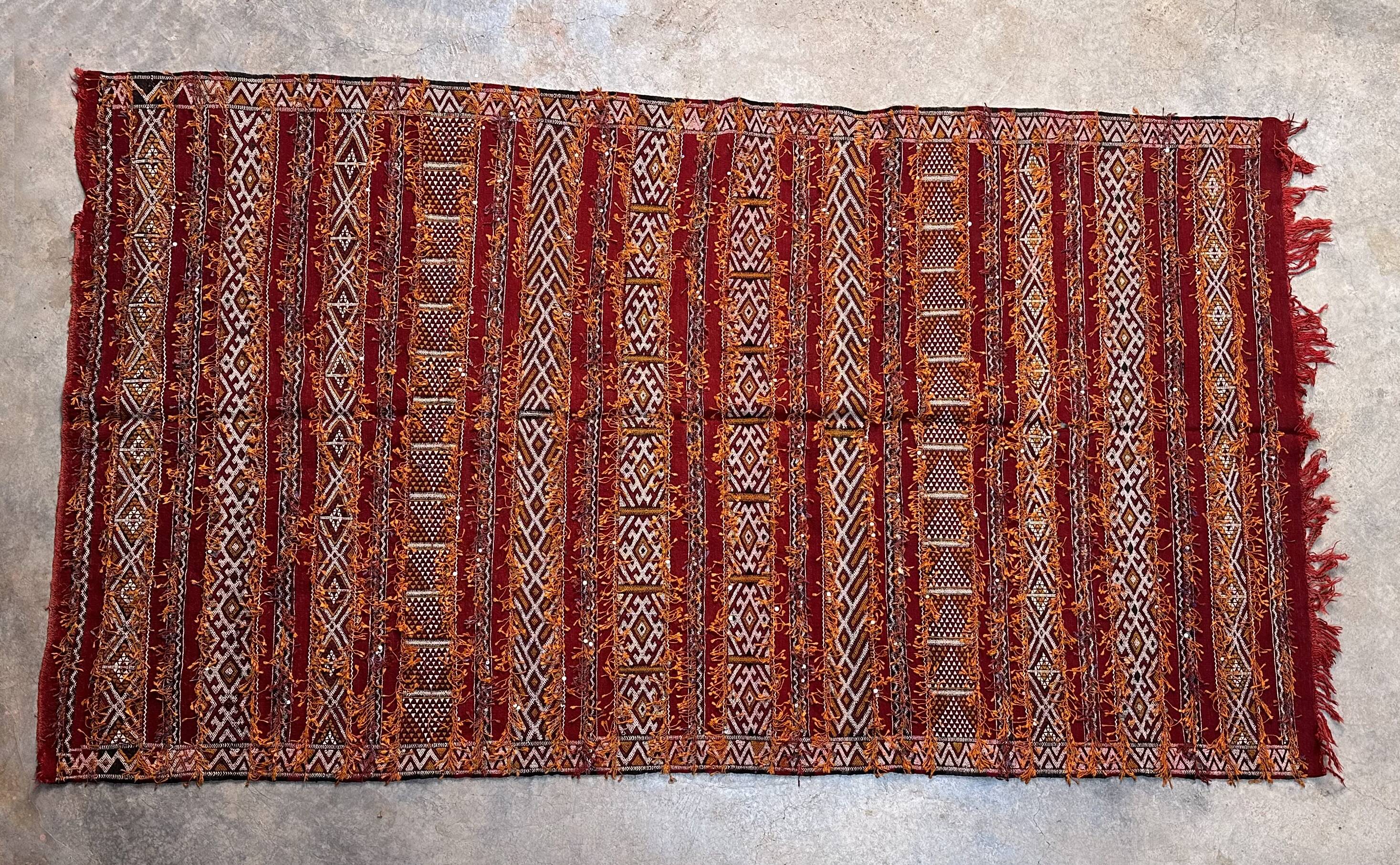 Moroccan Kilim Zemmour Rug - 291 x 163 cm