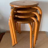 Set of 4 workshop stools