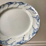 Round dish in Iron Earth K&G Lunéville model "Angèle" late 19th century