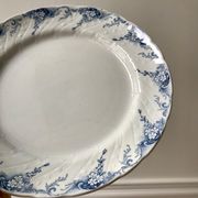 Round dish in Iron Earth K&G Lunéville model "Angèle" late 19th century