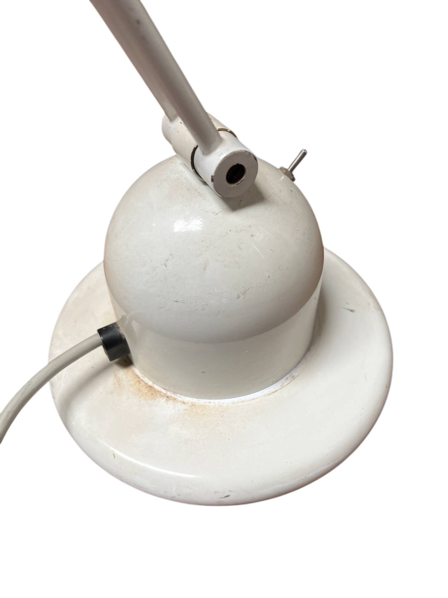 Lampe articulée en métal blanc