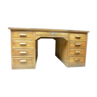 Bureau double face en chêne