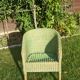 Rattan and wicker armchair