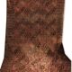 Antique Afghan/Turkmen wool rug, gul patterns, red and brown tones.