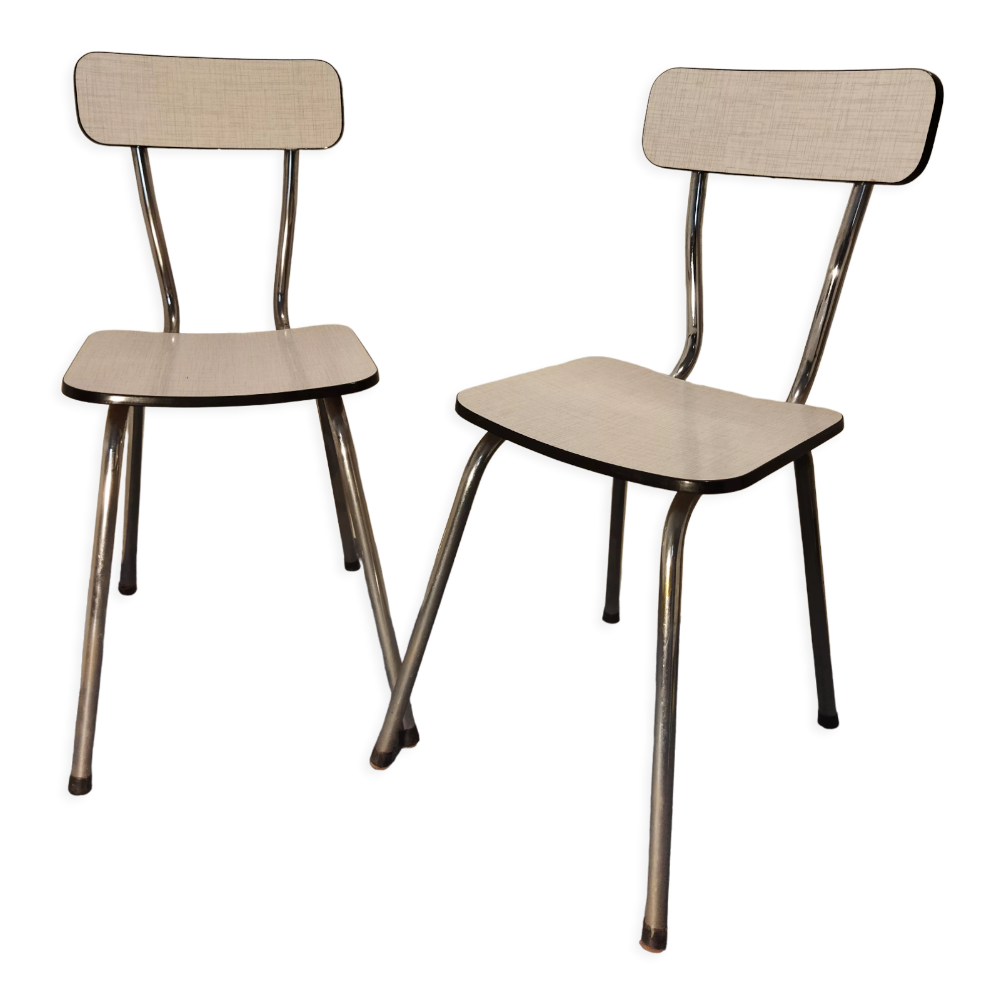 Paire de chaises formica