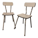 Paire de chaises formica