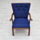 1960s, Danish easy armchair by Fritz Hansen, wool fabric, beech wood.