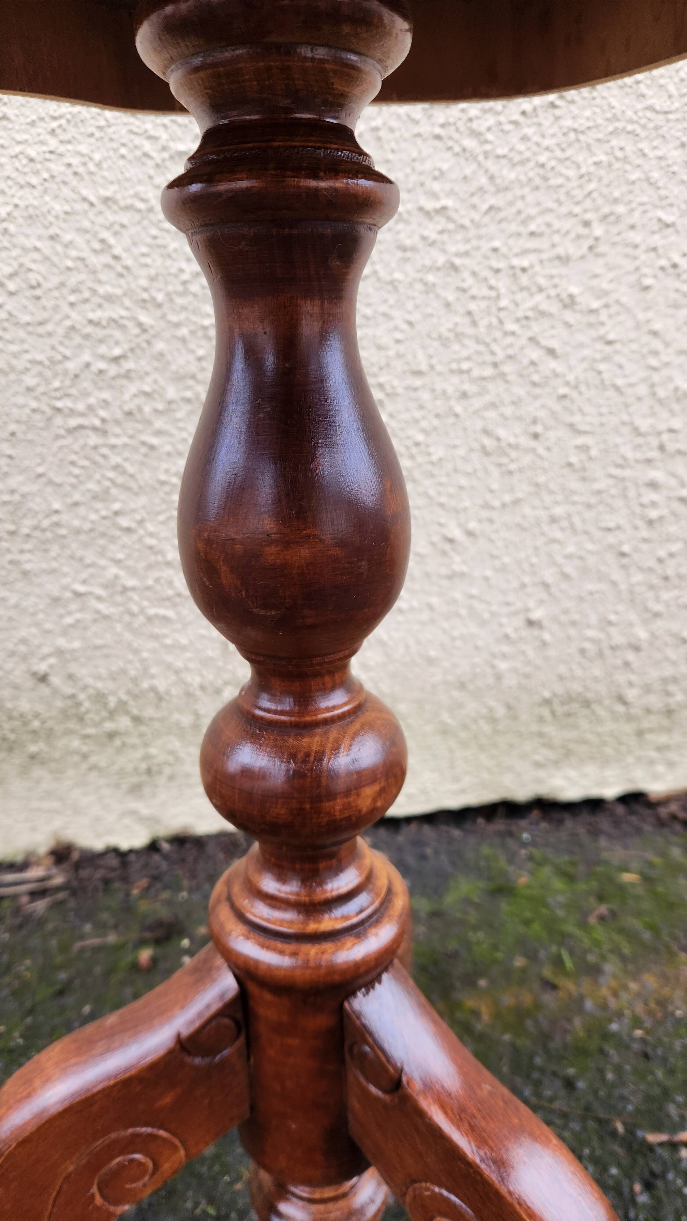 Small marquetry side table