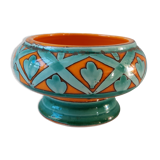 Pocket tray / pot in colored ceramic Saint-Clément signed 60s