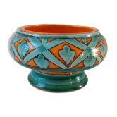 Pocket tray / pot in colored ceramic Saint-Clément signed 60s