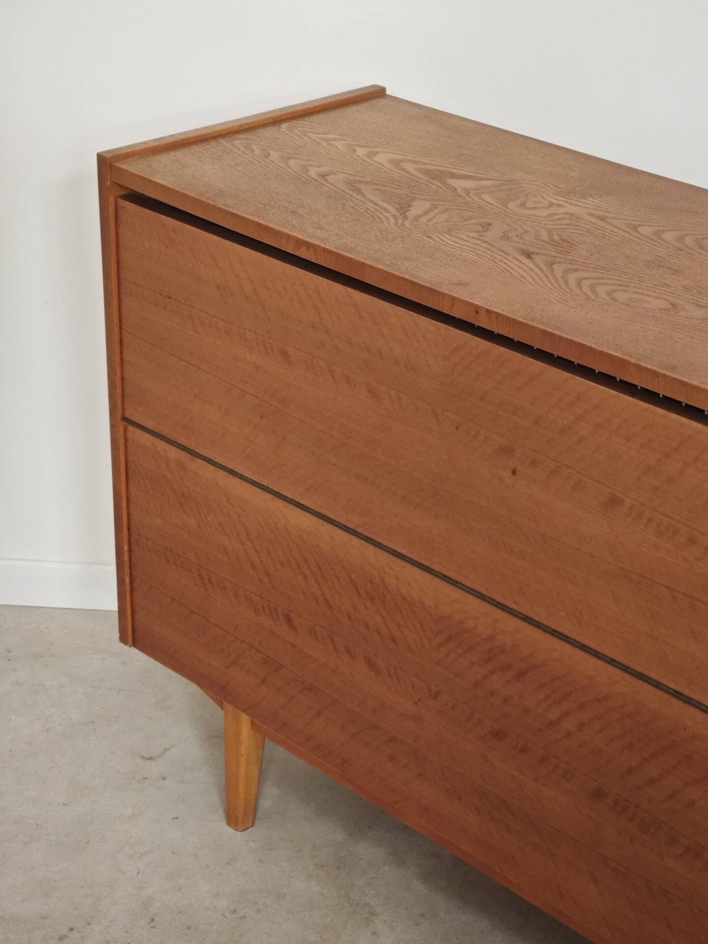 Wooden storage chest for linen or toys Jitona Sobeslav 1960