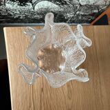 Scandinavian handkerchief vase by Severin Brørby hadeland Furu in glass 1970