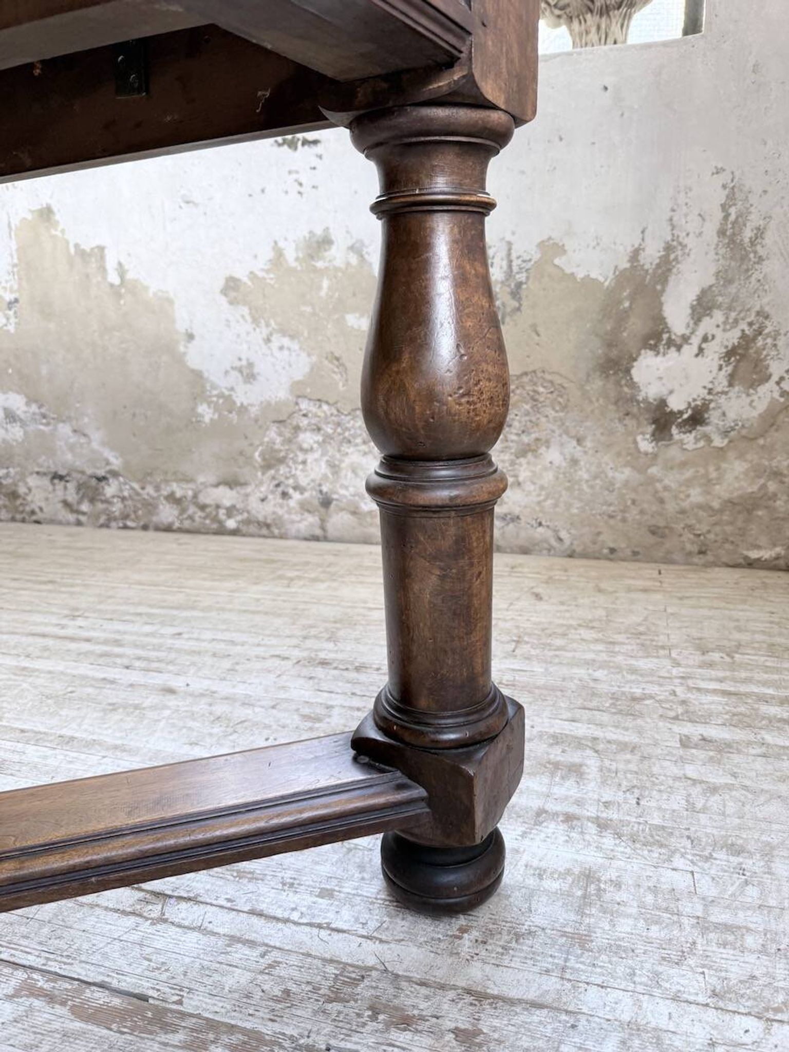 Table chêne style Louis XIV 1900