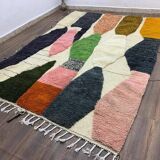 Tapis en laine pure fait main traditionnelle taille 150 x 250 cm