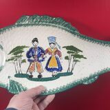 Grand plat poisson Faience de Pornic MBFA