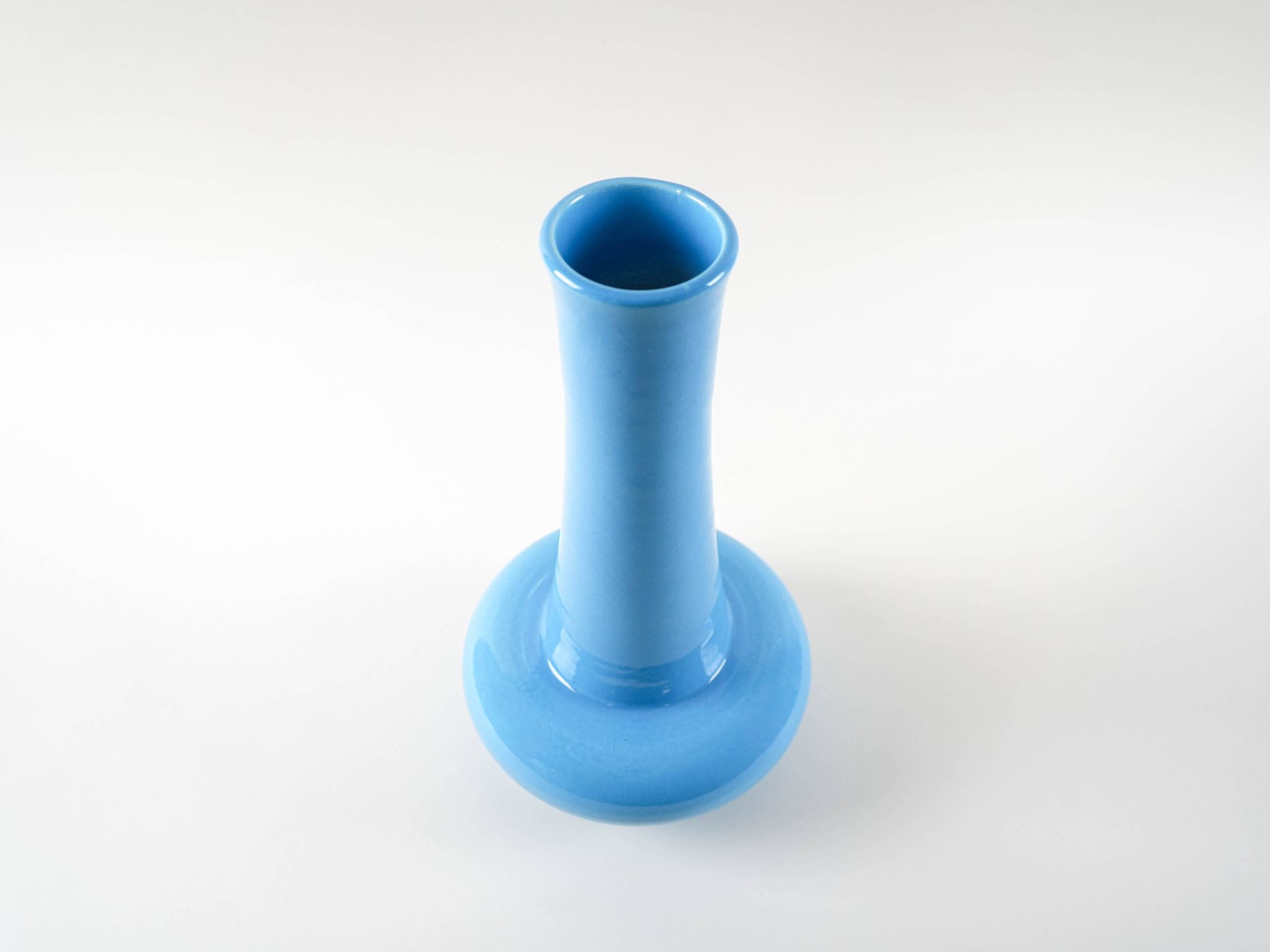 Blue ceramic vase, Danish design, 1970s, made in Denmark