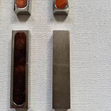 Contemporary design aluminum knife holder Bouillet Bourdelle goldsmith