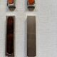 Contemporary design aluminum knife holder Bouillet Bourdelle goldsmith