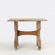 Beau tabouret bas de forme rustique en bois peint, France vers 1900