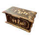 Old asian tea box box mother-of-pearl and wood xixth