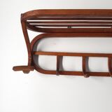Wooden wall coat holder