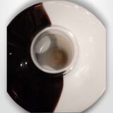 Two-coloured glass paste vase, 20th century