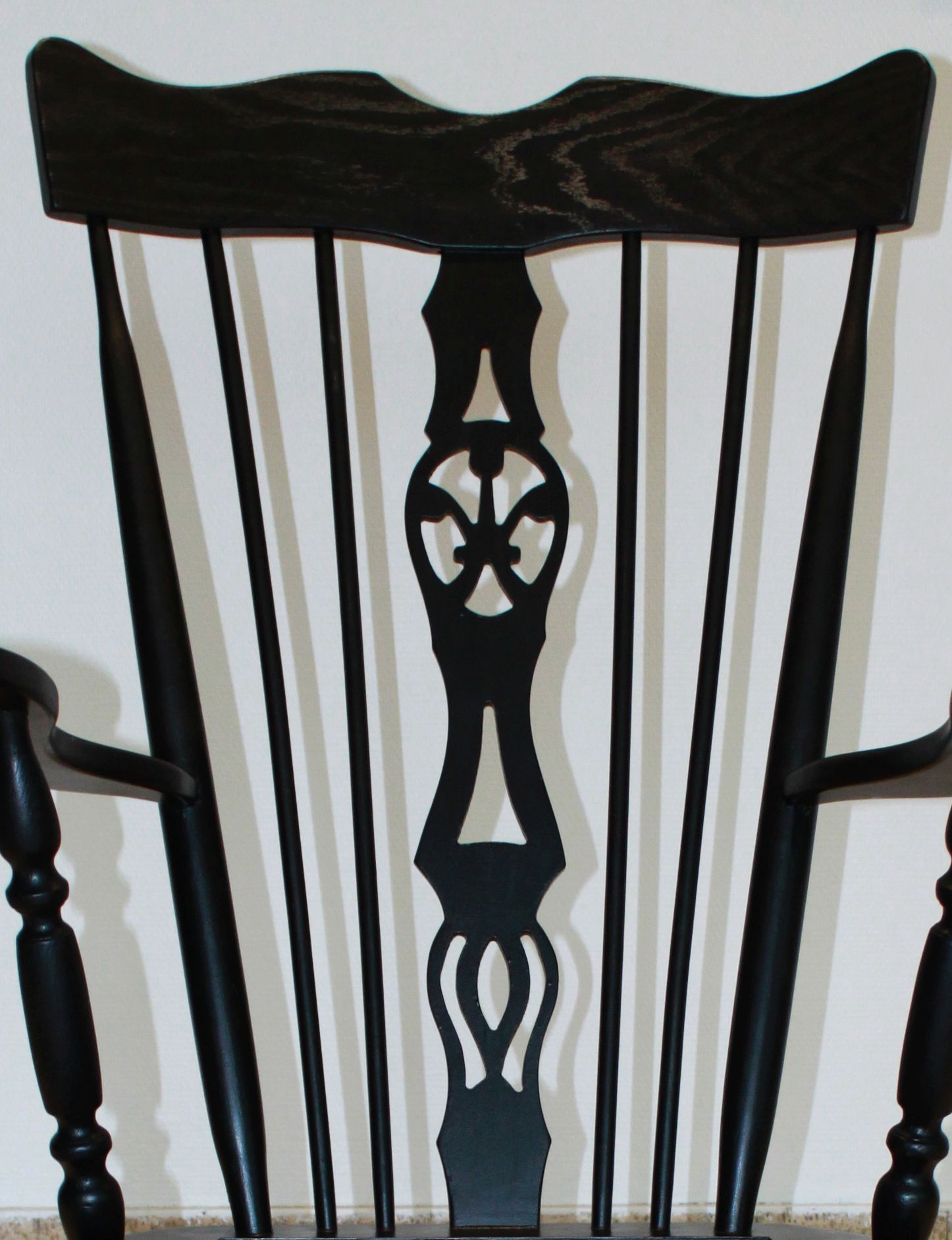 English rocking chair, Windsor style, 19th.
