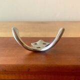 Vintage wooden wall coat rack - 6 double hooks