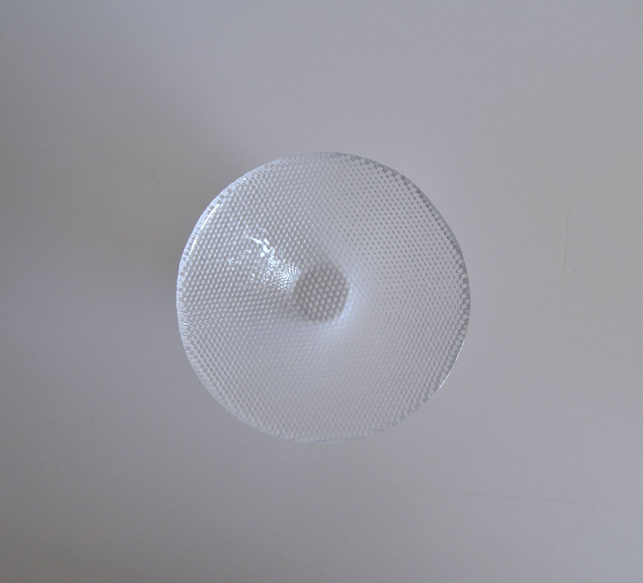 Glass bowl Trigona for Holmegaard, Denmark 1980s