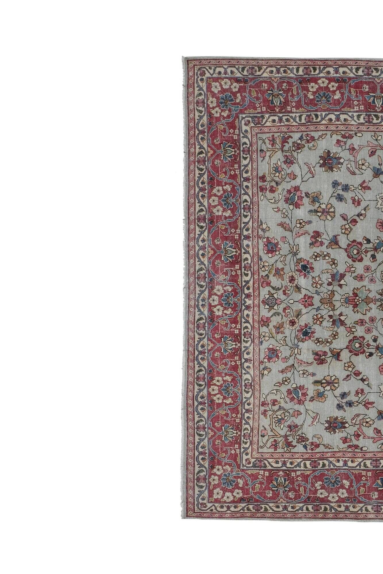 Vintage Turkish handmade rug 210x292 cm