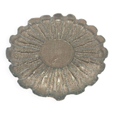 Plat en verre vintage en forme de fleur