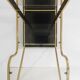 Brass Glass Octagonal Etagere Hollywood Regency 70s Midcentury