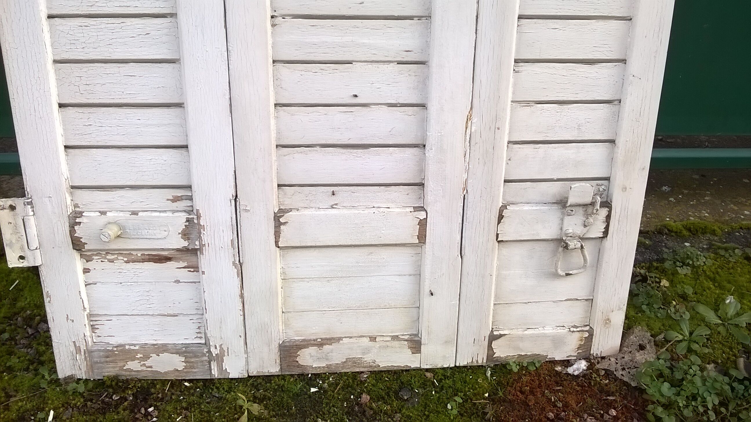 Ancient wooden shutter