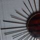 Wrought iron sun mirror