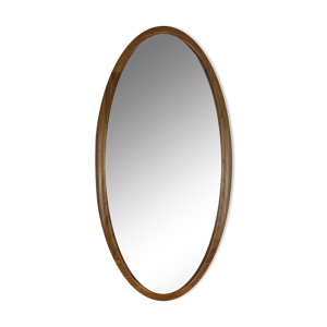 Miroir ovale cerclage bois 93 x