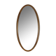 Oval mirror strapping wood 93 x 46 cm