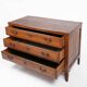 French rustic chest of drawers in solid oak with 3 drawers, ca. 1850