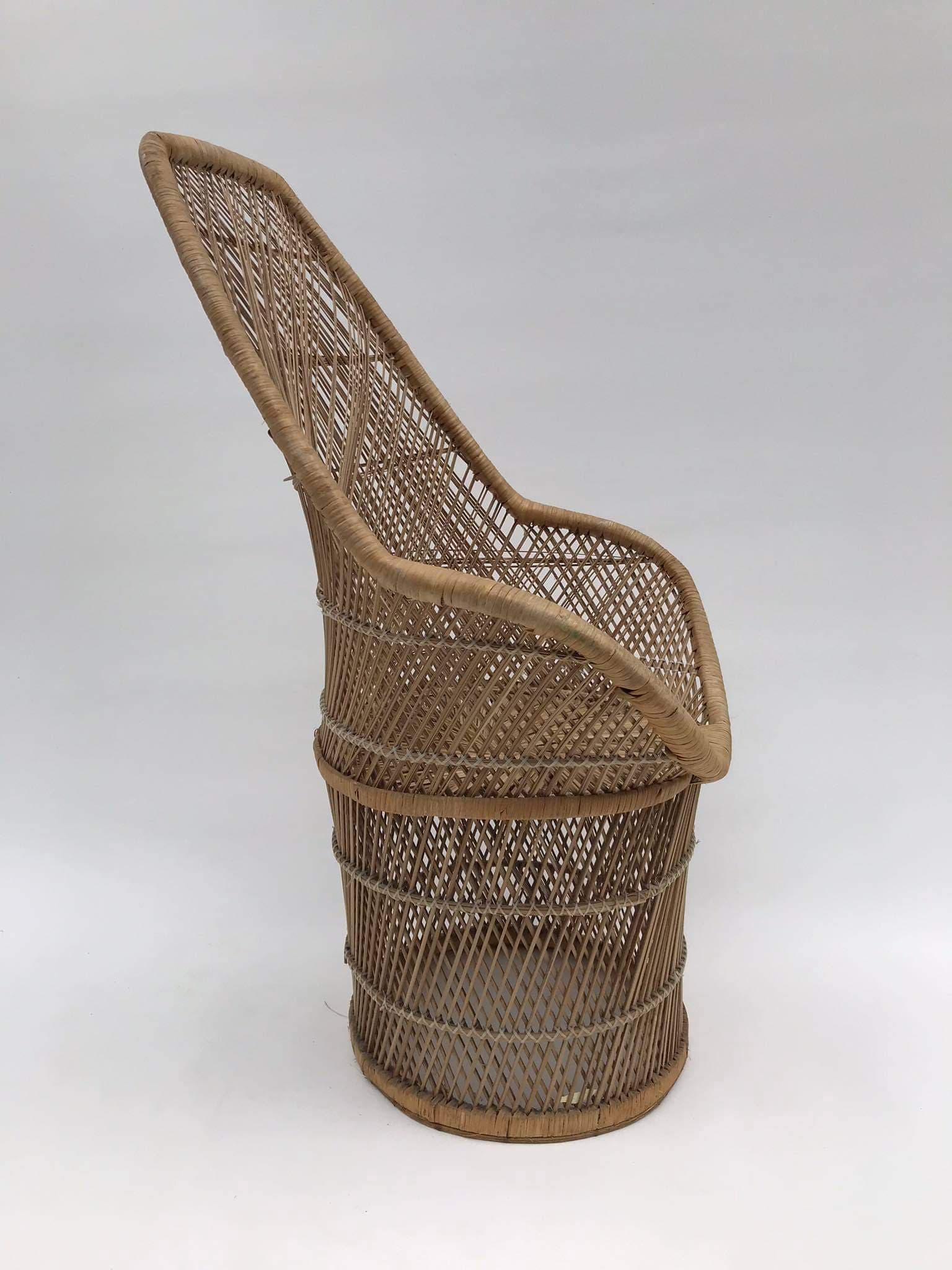 Rattan armchair from the turn of the 70's / 80's